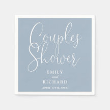 Dusty Blue Elegante Couples Bridal Polterabend