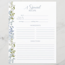 Dusty Blue Elegante Garden Dusche Rezeption