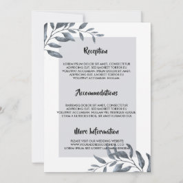 Dusty Blue Eucalyptus Einladung