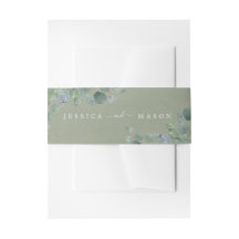 Dusty Blue Eucalyptus Wedding Bands Invitati