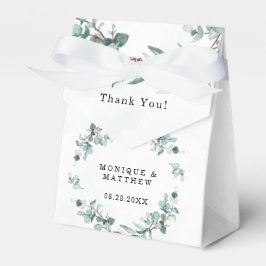 Dusty Blue Eukalyptus Greenery Rustikale Hochzeit Geschenkschachtel