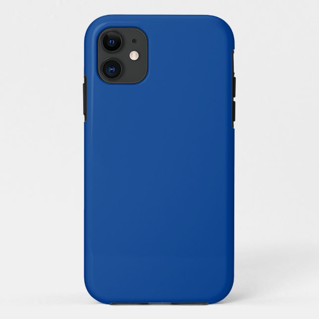 Dusty Blue, Flat Blue, Graublau, Case-Mate iPhone Hülle (Rückseite)