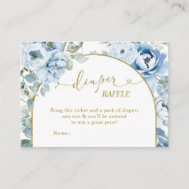 Dusty Blue Floral Baby Dusche Windelwanne Windelwa Begleitkarte