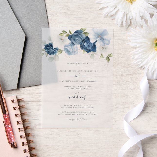 Dusty Blue Floral Botanical Wedding (Hochzeit)