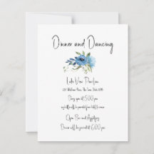 Dusty Blue Floral Charm Hochzeitdetails