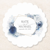 Dusty Blue Floral Elegant
