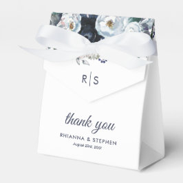 Dusty Blue Floral Gastgeschenk Hochzeit Box Geschenkschachtel