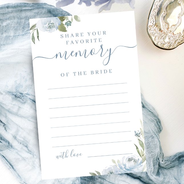 Dusty blue floral gemeinsam ein Memory Brautparty (Dusty blue floral share a memory bridal shower)
