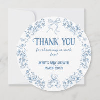 Dusty Blue Floral Vintag Teddy Bear Baby Dusche