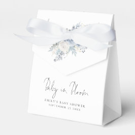 Dusty Blue Florals Baby in Bloom Baby Shower Geschenkschachtel