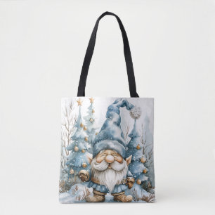 Dusty Blue Gnome und Weihnachtsbäume