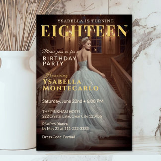 Dusty Blue Gold Treppe Card Einladung