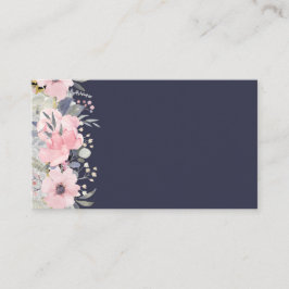 Dusty Blue Greenerity Wedding Stationery BUDGET Visitenkarte