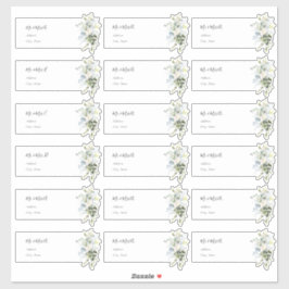 Dusty Blue Gum Guest Address Labels