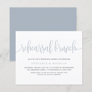 Dusty Blue Hübsch Calligraphy Probe Brunch
