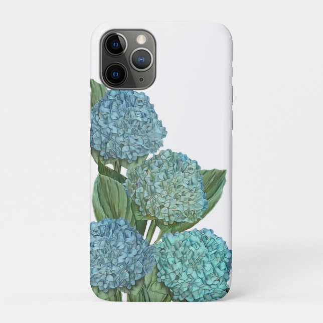 Dusty Blue Hydrangea Bouquet Case-Mate iPhone Hülle (Rückseite)