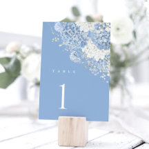 Dusty Blue Hydrangea Watercolor Floral