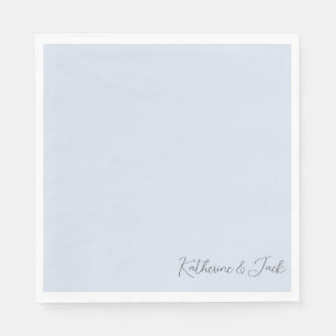 Dusty Blue Individuellen Namens Luncheon Napkins Serviette