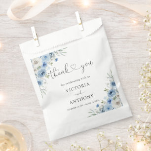 Dusty Blue Ivory Bridal Duwer Fevor Bag Geschenktütchen