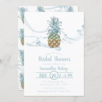 Dusty Blue Juicy Pineaple Summer Brautparty