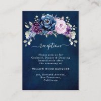 Dusty Blue Lila Lilac Blooms Hochzeitsempfang