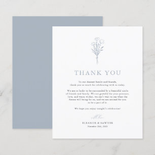 Dusty Blue Minimalistisch Botanicals Wedding Viele