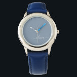 Dusty Blue Minimalistisch Modern Monogram Elegant Armbanduhr<br><div class="desc">Einführen in unsere Dusty Blue Minimalistisch Modern Monogram Elegant Collection: Erhöhen Sie Ihren Stil mit schlichter Eleganz und zeitlosem Charme. Unsere Kollektion präsentiert minimalistische Designs in einer beruhigenden, staubblauen Farbe, die durch elegante Monogramme nach Ihrem Geschmack ergänzt wird. Von der edlen Schreibwaren bis hin zum vielseitigen Zubehör - jedes Stück...</div>