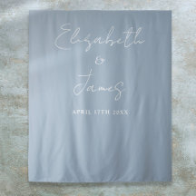 Dusty Blue Minimalistisch Wedding Foto Hintergrund
