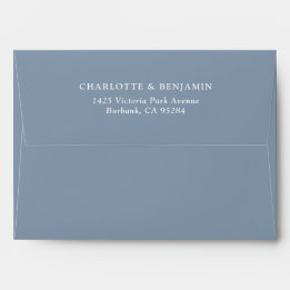 Dusty Blue Modern Custom Wedding 5.25x7.25