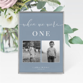 Dusty Blue Modern Elegante Hochzeitzeitzeitzeitzei Tischnummer