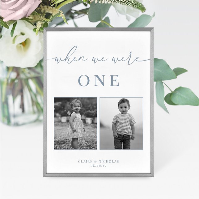 Dusty Blue Modern Elegante Hochzeitzeitzeitzeitzei Tischnummer (Von Creator hochgeladen)