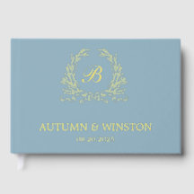 Dusty Blue Monogram Wappen