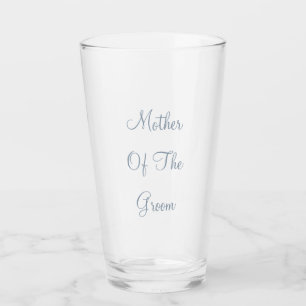 Dusty Blue Mother of the Groom Wedding Gift Gefall Glas