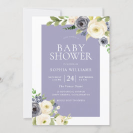 Dusty Blue Navy Boy oder Girl Baby Shower Einladung