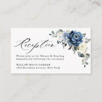 Dusty Blue Navy Champagne Hochzeitsempfang