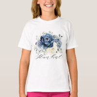 Dusty Blue Navy Champagne Ivory Blume Girl