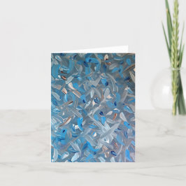 Dusty Blue Note Card Dankeskarte