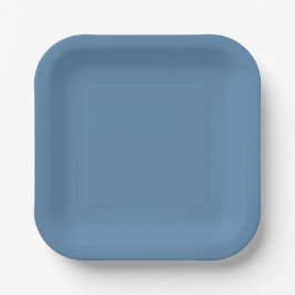 Dusty Blue Paper Plate Pappteller
