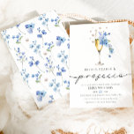 Dusty Blue Petals Pearls & Prosecco Brautparty Einladung<br><div class="desc">Mit der Einführung unserer zauberhaften Dusty Blue Petals Pearls & Prosecco Bridal Shower Invitation - der Inbegriff von Eleganz und Charme für Ihre besondere Feier. Mit viel Liebe zum Detail gestaltet, strahlt diese Einladung Raffinesse aus und verleiht den Sets den Ton für ein unvergessliches Brautparty. Tauchen Sie ein in die...</div>