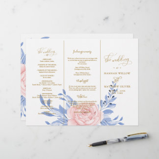 Dusty Blue Pink Floral Rustikale Hochzeit Zeremoni