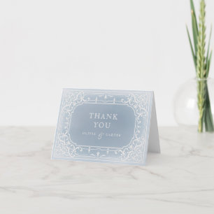 Dusty blue romantic vintage Hochzeit danke