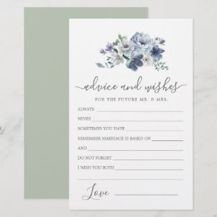 Dusty Blue Rose Blumenempfehlung und Wunschkarte