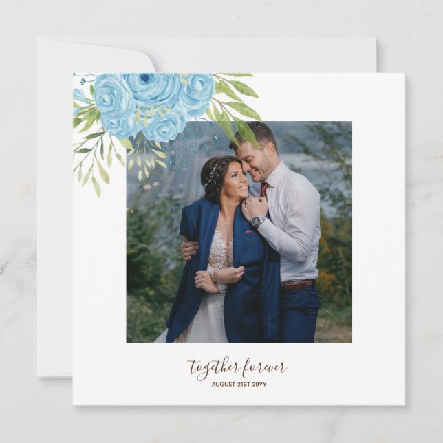 Dusty Blue Rose NewlyWeds Wedding (Vorderseite)