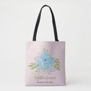 Dusty Blue Rose NewlyWeds Wedding Geschenk Persona