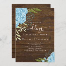 Dusty Blue Rose Rustic Wood Wedding Budget