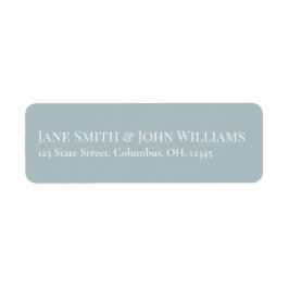 Dusty Blue Rücksendeadressen-Aufklebers