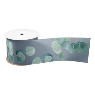 Dusty Blue Sage Green Eukalyptus Gastgeschenk Hoch Satinband