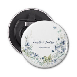 Dusty Blue Sage Green Winter Blume Gastgeschenk Ho Flaschenöffner