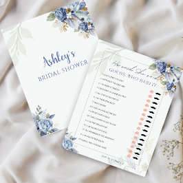 Dusty Blue sagte, sie sagte, Brautparty Game