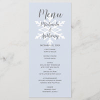 Dusty Blue Snowflake Winter Wedding